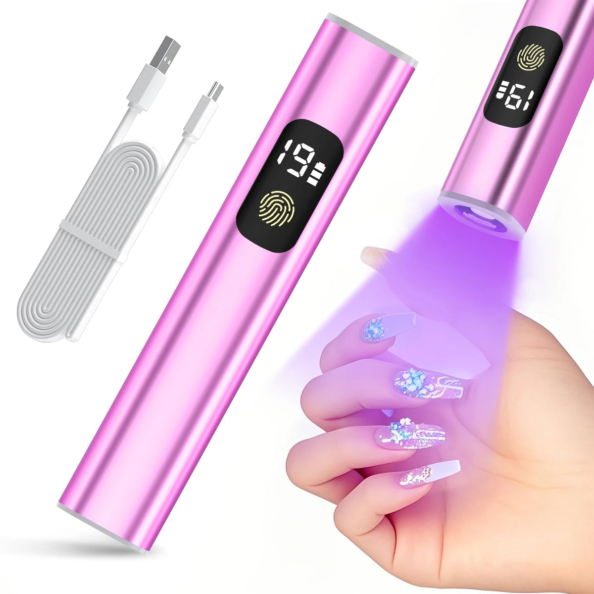 Portable Quick Dry Nail Dryer Machine Mini UV LED Nail Lamp For Home Salon Tools Professional Nail With 2 Timers Seeting Nails