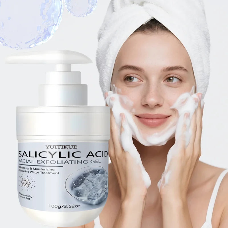 YUITIKUE Salicylic Acid Exfoliating Gel - Gentle Exfoliation, Deep Clean & Smooth Skin for Face & Body