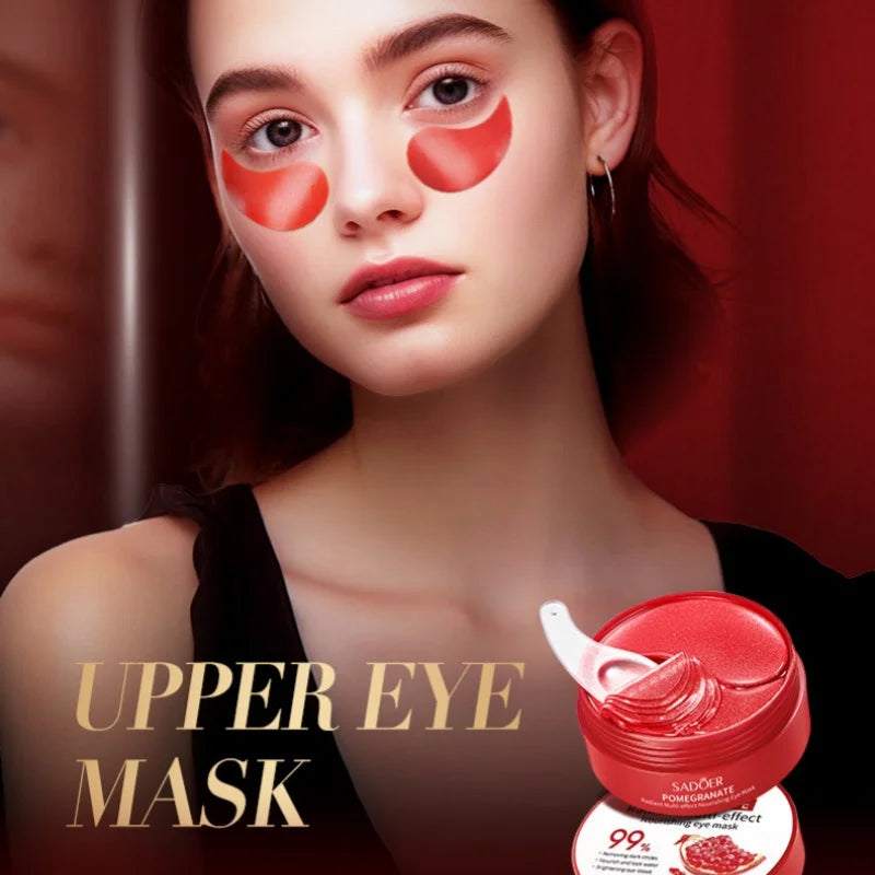 Red Pomegranate Radiant Multi-Effect Nourishing Eye Mask Is a Multi-Effect Care Product with Moisturizing and Nourishing Properties That Can Effectively Improve Dark Circles Around the Eyes, Reduce Dry Lines and Fine Lines on