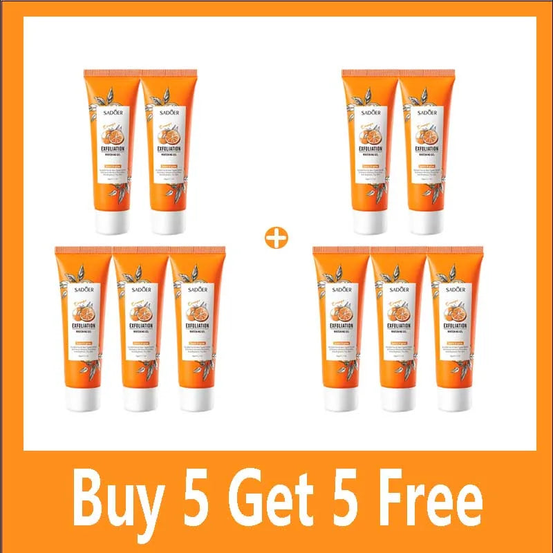 Orange Exfoliating Peeling Gel Facial Scrub Moisturizing Nourish Repair Scrubs Blackhead Removal Face Cleanser Korean Cosmetics