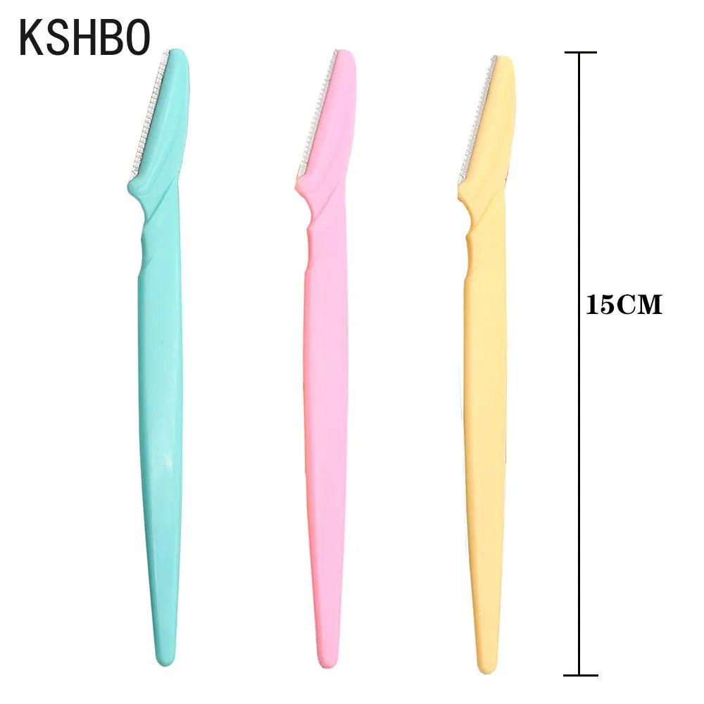 3/5pcs Pcs Eyebrow Trimmer Makeup Tools Safe Eye Brow Razor Face Body Hair Removal Shaver Blades Woman Eyebrows Shaping Knife
