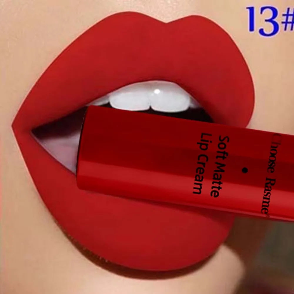 Sexy Velvet Matte Lip Gloss Liquid Lipstick Lipgloss Beauty Red Nude Waterproof Long-lasting Lip Stain Makeup For Women