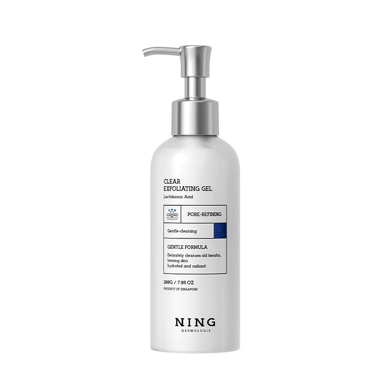 NING Exfoliating Gel 200g – Gentle Face Peeling Gel for Deep Pore Cleansing, Brightening, Oil Control & Skin Renewal