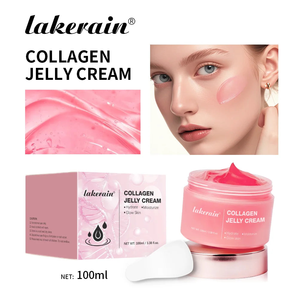 100g Collagen Jelly Cream Long Lasting Nourishing Moisturize Face Shrinks Pores Remove Comedones Smooth Skin Care Cream