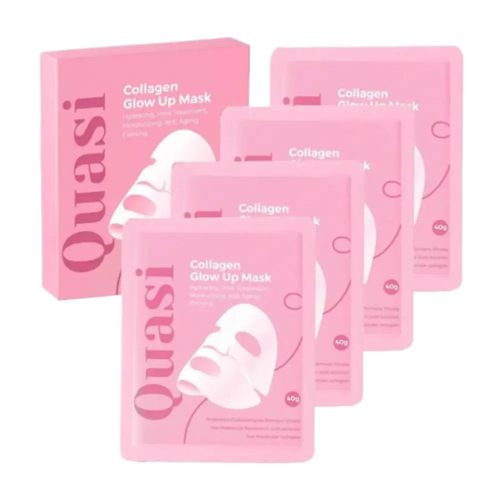 4pcs Set Quasi Collagen Glow Up Mask Korean Professional Night Repairing Mask Moisturizing Firming Bio Collagen Overnight Masks