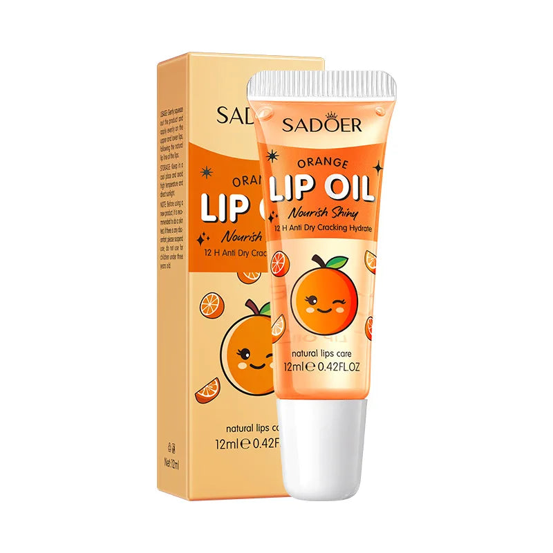 SADOER Strawberry Peach Lip Scrub Exfoliating Dead Skin Removal Dark Lip Fading & Moisturizing Hydrating Lip Balm Oil