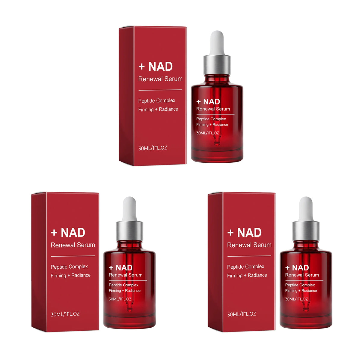 NAD+ Peptide Lifting Serum Anti-Aging Reduce Fine Lines Boosts Skin Elasticity Tighten Pores Brightening Glowing Facial Essence