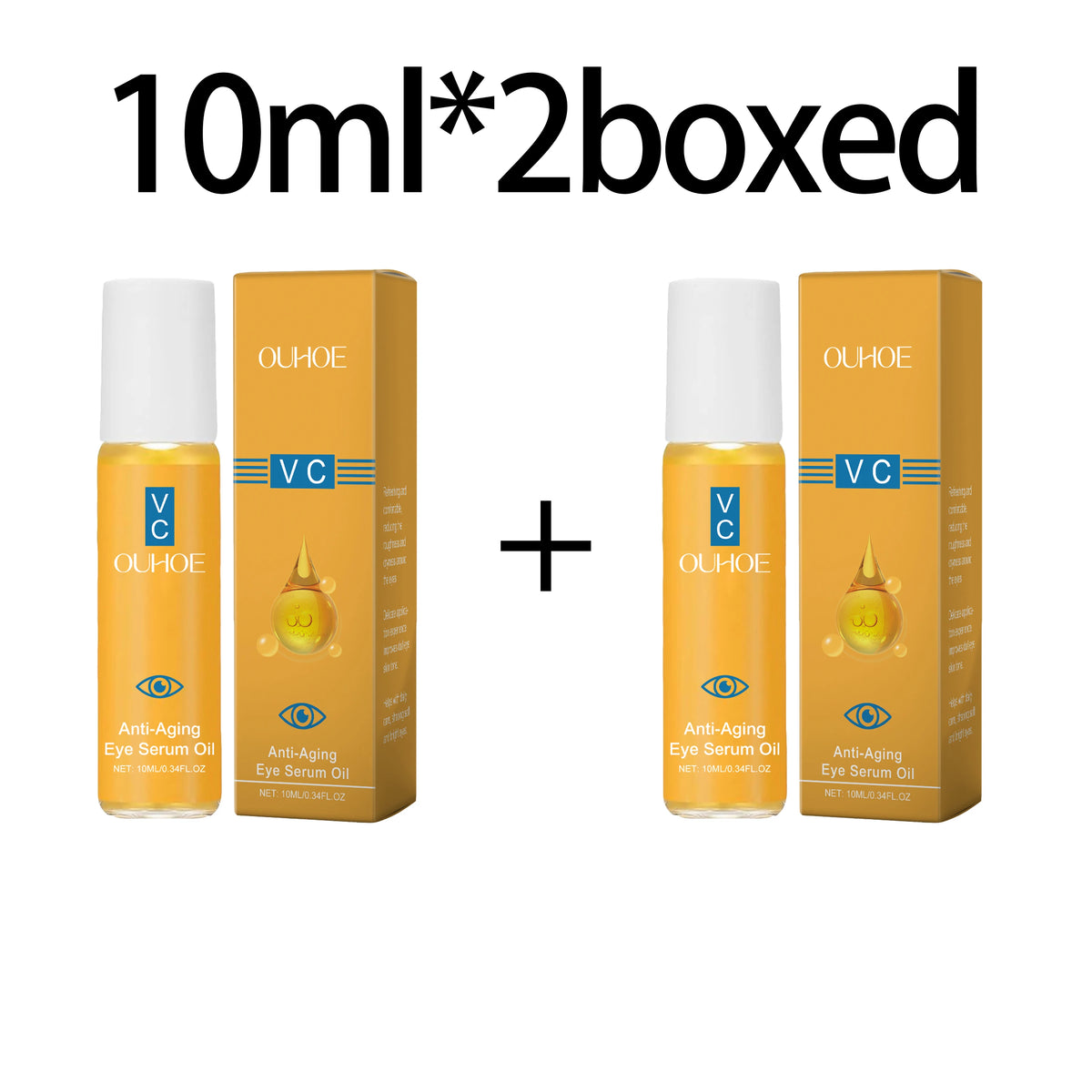 Anti Aging Eye Essence Oil Firming Brightening Reduce Wrinkle Fade Fine Lines Remove Puffiness Hydrating Smooth VC Eye Serum Oil