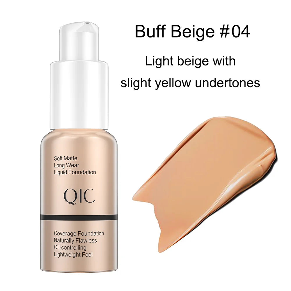 30ml Matte Makeup Foundation Cream Professional Concealing Face Dark Circle Liquid Long-lasting Eye Corrector Cream Primer