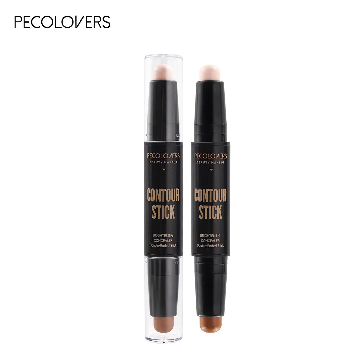 Double-ended concealer stick for facial makeup lightweight makeup concealer stick
